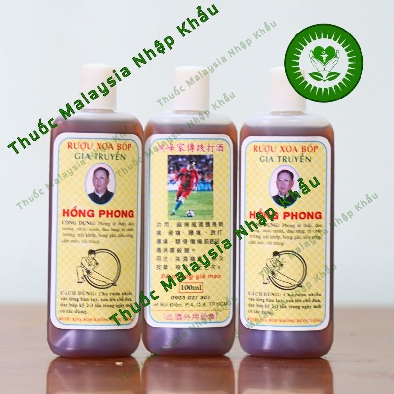 Dầu Xoa Bóp Hồng Phong 100ml- Hỗ trợ giảm đau ngoài da