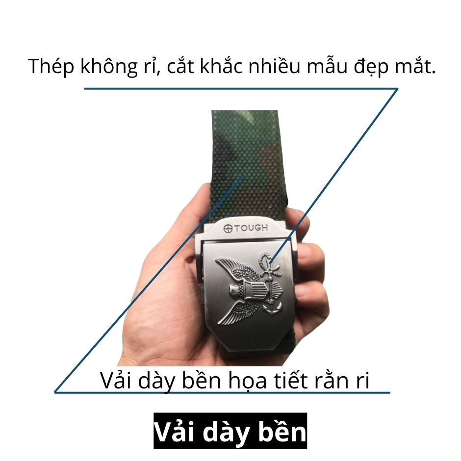 Dây lưng lính rằn ri - thắt lưng lính vải chất lượng