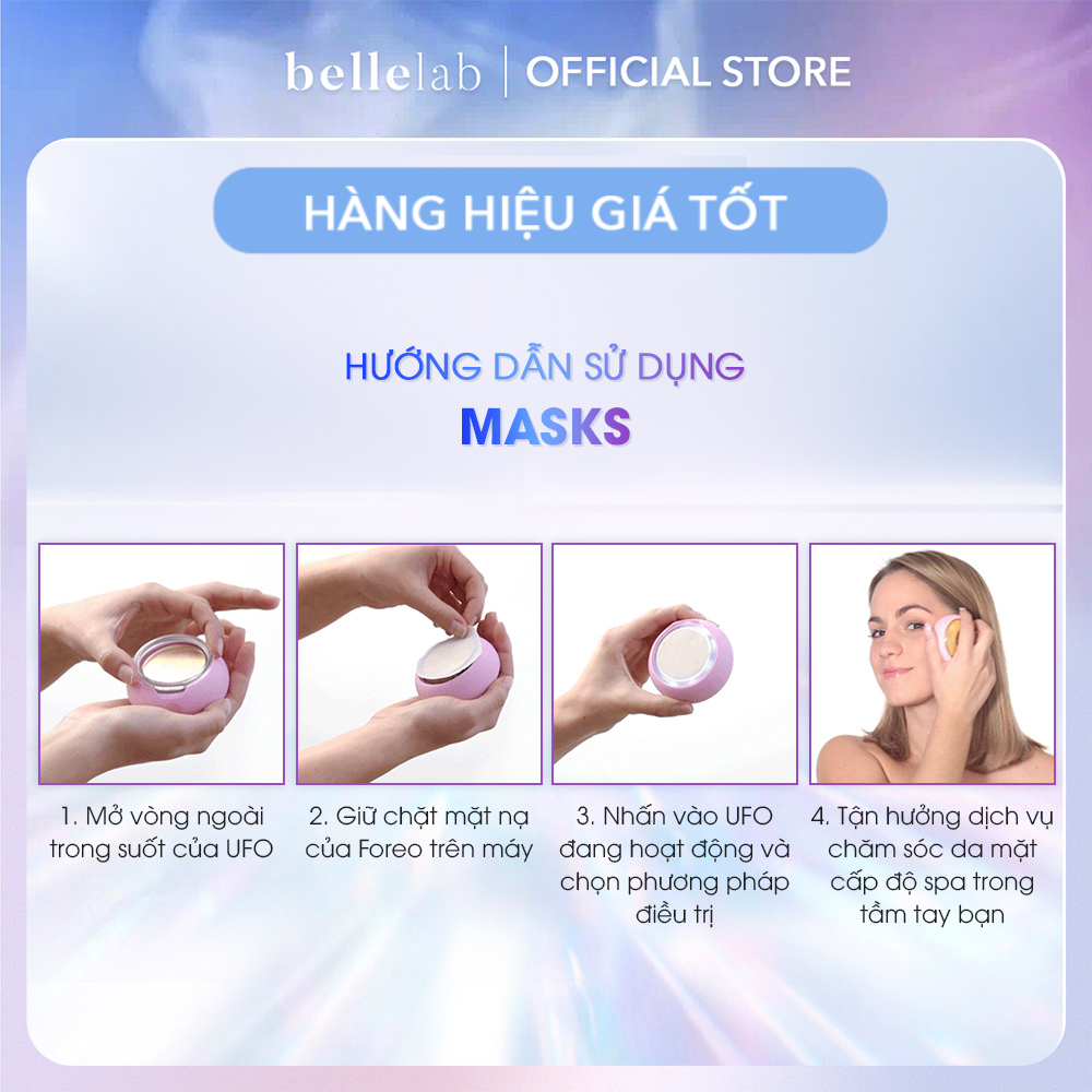 [CHÍNH HÃNG - CÓ SẴN] MẶT NẠ FOREO CẤP ẨM - FOREO UFO MASKS MAKE MY DAY - 6 MIẾNG