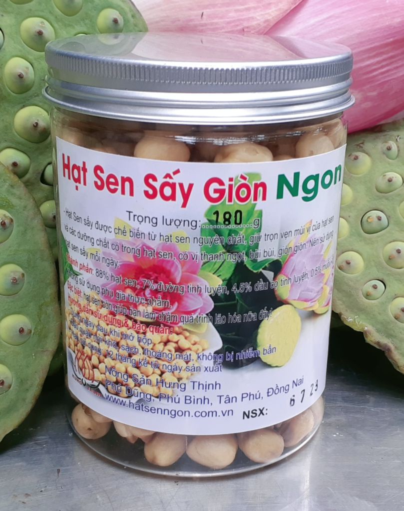 hạt sen sấy giòn ngon