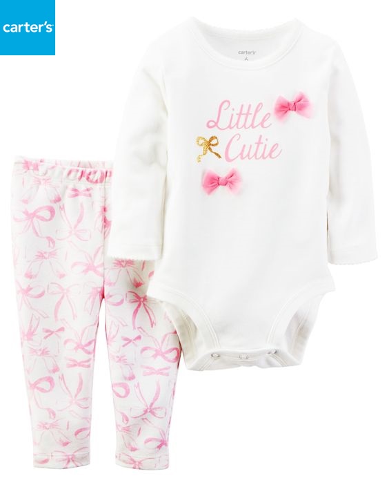Bộ bé gái carters 24 tháng - 2 cái - hàng mỹ