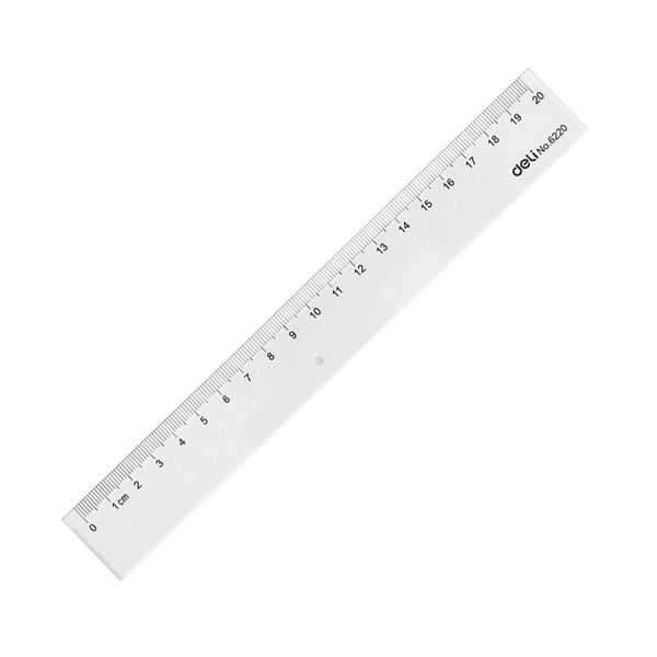 Thước kẻ 20 cm - deli 6220