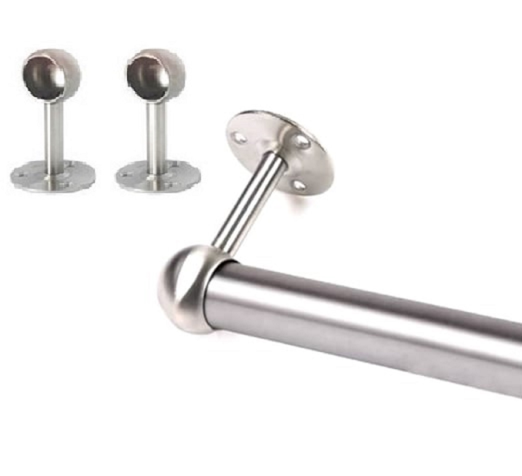 thanh treo tủ áo inox Φ25 (thanh inox 1.2m. 1m, 0,8m, 0.6m, 0,4M )