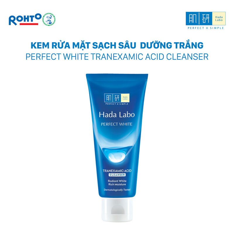 Sữa rửa mặt sạch sâu, dưỡng trắng hada labo 80g - 8935006533875