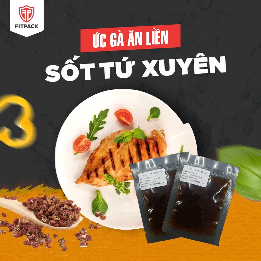Gói sốt MINISIZE 20ml dùng kèm ức gà ăn liền