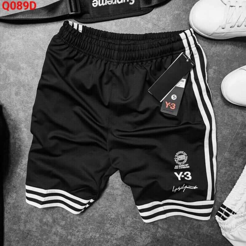 Quần short thun mè  pants ngắn màu đen trơn unisex - Quần short đùi nam nữ đẹp cặp đôi Hàn Quốc QY3 S0