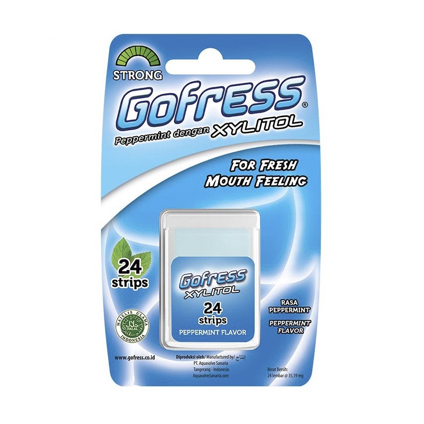 Kẹo Lá Ngậm Thơm Miệng Gofress (Vỉ 24 Lá)