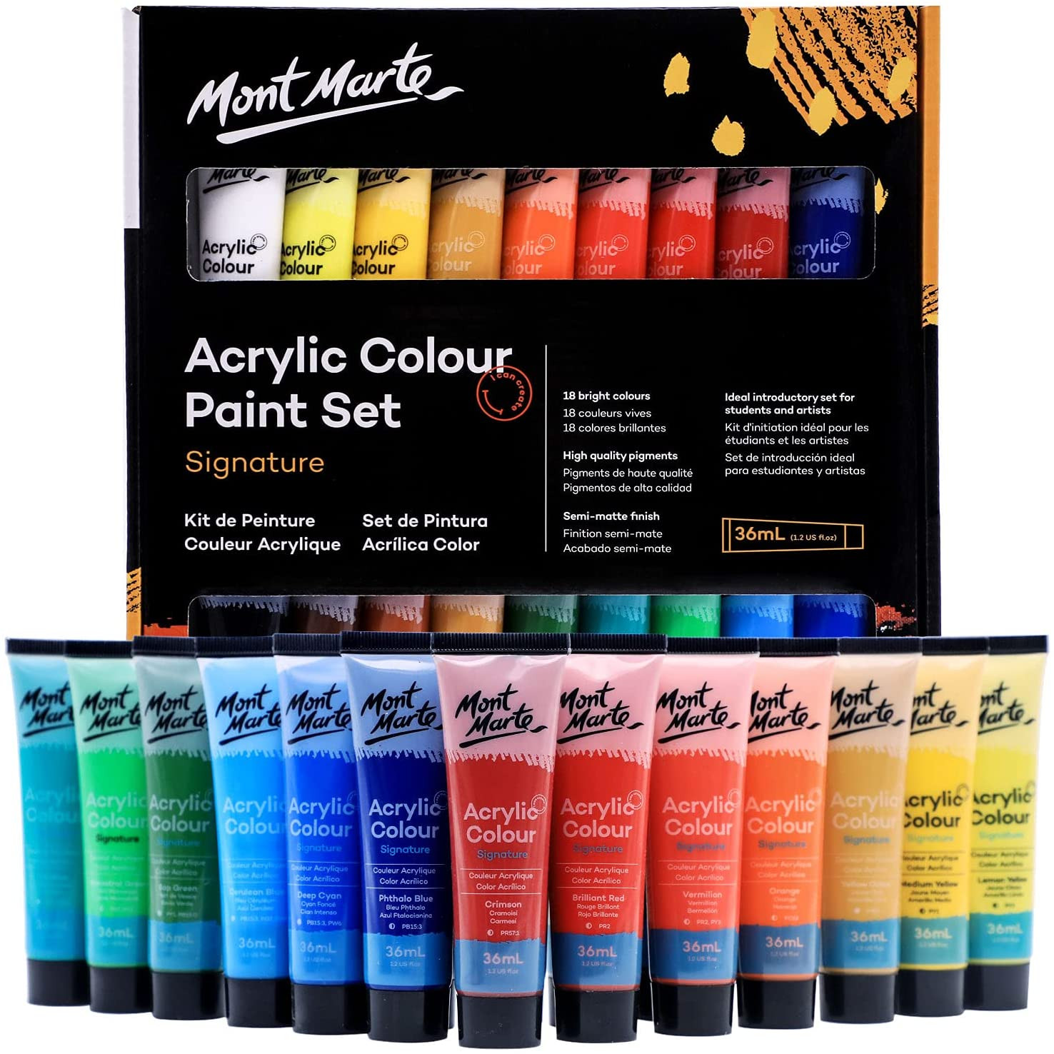 Bộ Màu Acrylic Mont Marte x 36ml