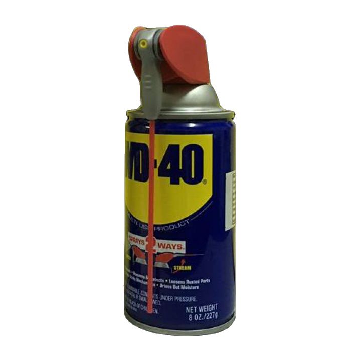 Chai xịt chống rỉ sét, chống ẩm bảo dưỡng WD-40 Smart Straw 220g (có vòi tiện lợi)