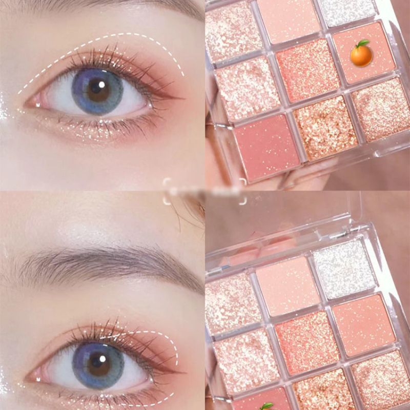 9 Colors Eyeshadow Palette waterproof eyeshadow makeup
