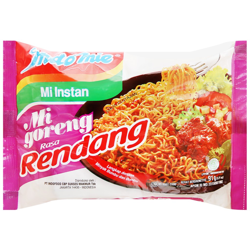 Thùng 40 gói mì Indomie - Vị Cay nồng.