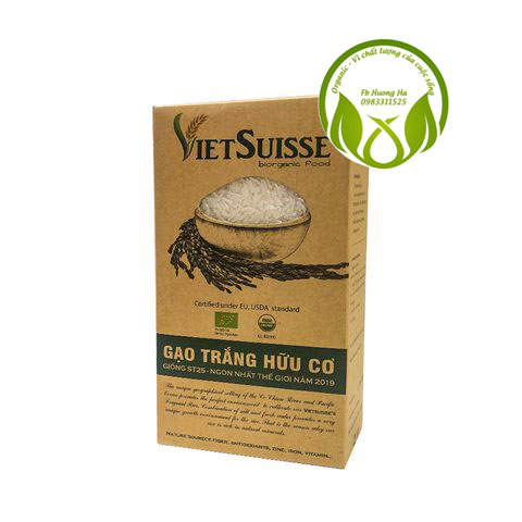 Gạo trắng hữu cơ VietSuisse 1kg