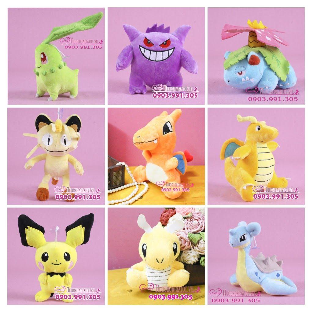 [HCM]TẶNG TÚI QUÀ - GẤU BÔNG POKEMON GÀ LỬA TORCHIC ACHAMO 20CM