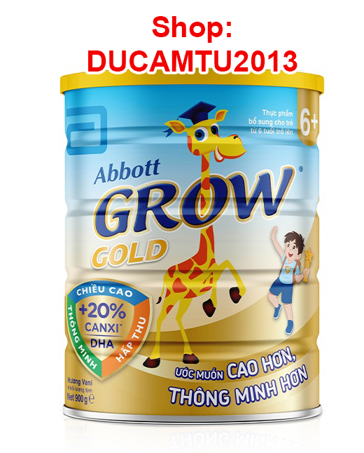 Sữa bột Abbott Grow Gold 6+ 900g HSD 2025