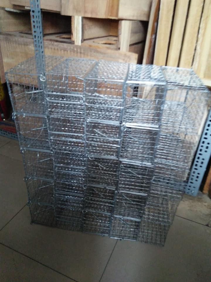 Combo of 2 Rat Traps, Rice Rats, Squirrel Traps Made of Sturdy Corrugated Wire Mesh to Limit Rust (with Anti-Slip Lock) 20 cm
