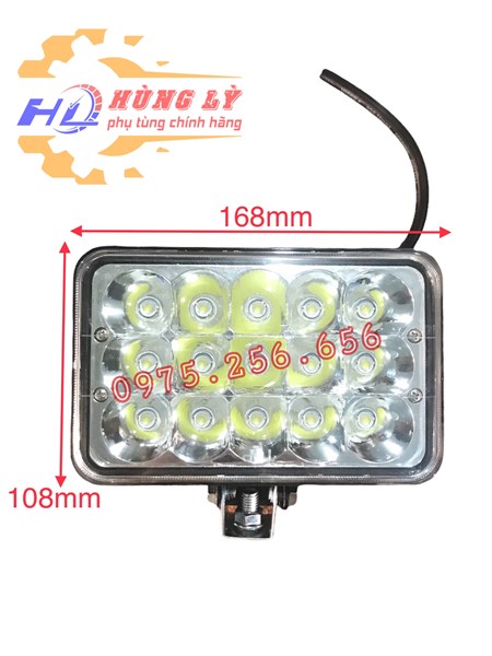 Đèn Gầm 15 mắt lõm trắng đèn gầm ô tô led bar ô tô phụ tùng hùng lỳ
