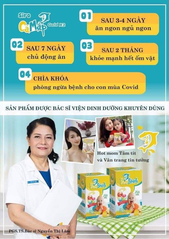 [HCM]Combo 10 Gói Siro Cá Mập Gold X2
