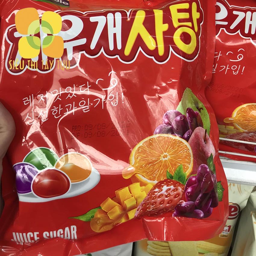 Kẹo dẻo trái cây Hàn Quốc bịch 360g