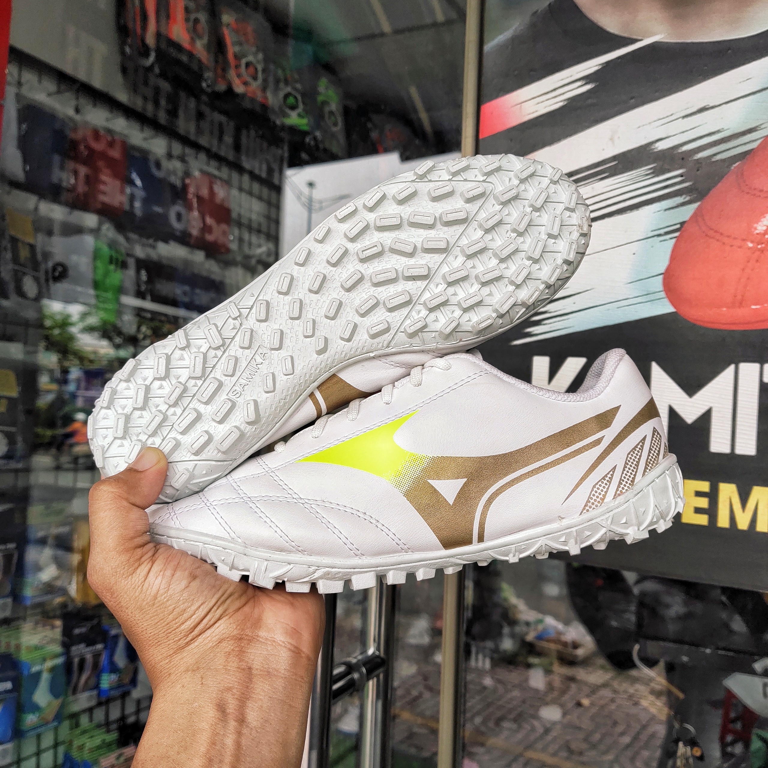 Giày Đá Bóng Mizuno TF Khâu Full Đế ( Tặng Tất )