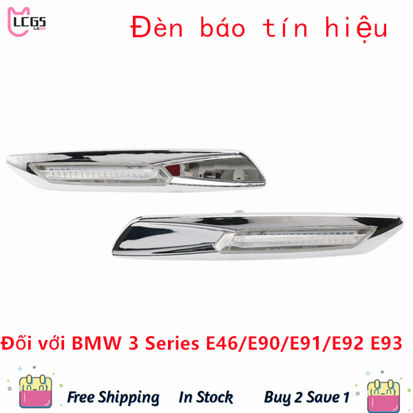 VNLCG5 Đèn LED Báo Rẽ Đánh Dấu Bên Hông Bằng Crôm, Cho BMW 3-Series E46/E90/E91/E92 E93
