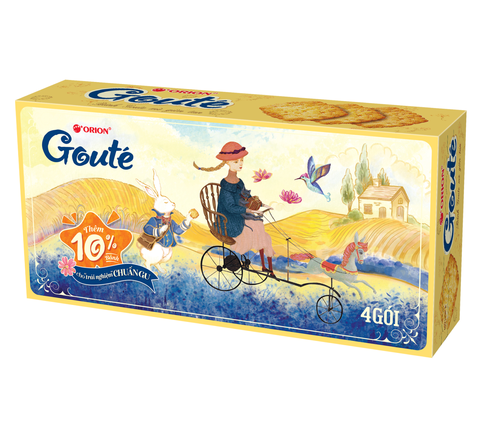Bánh quy mè Goute hộp