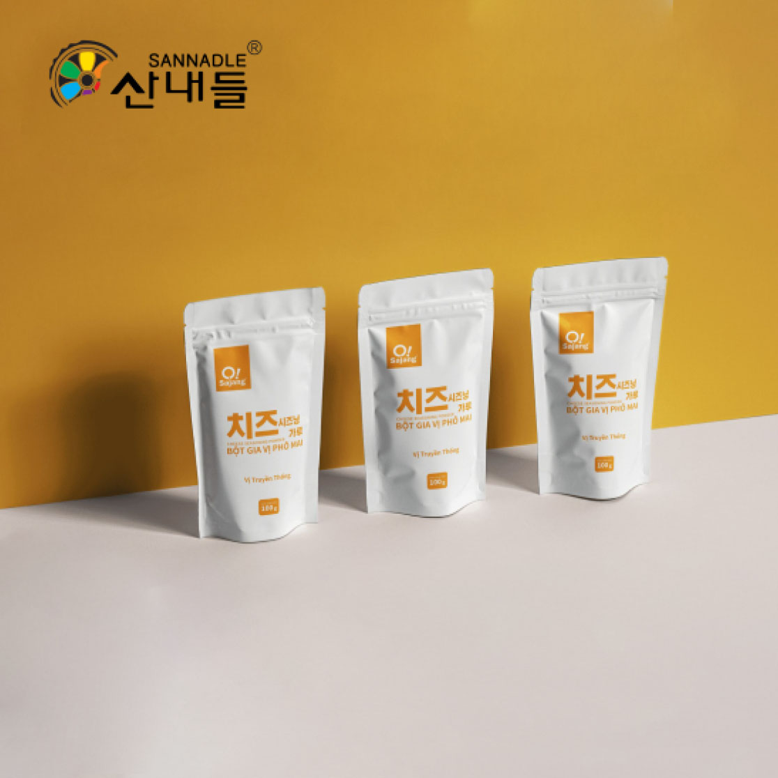 Bột phô mai lắc Hàn Quốc O!Sajang 250g