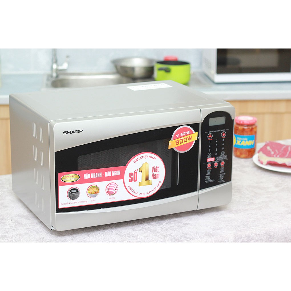 Lò vi sóng Sharp R-25D1(S)VN 22 lít (Giá áp dụng giao tại HN, HCM& các tỉnh liên hệ shop)