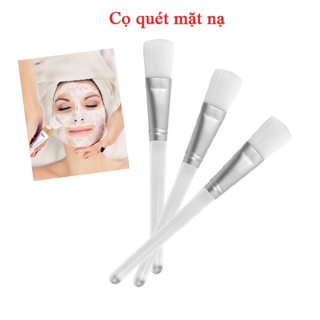 [HCM]CỌ QUÉT DÙNG ĐẮP MẶT NẠ ( Cán Trắng)