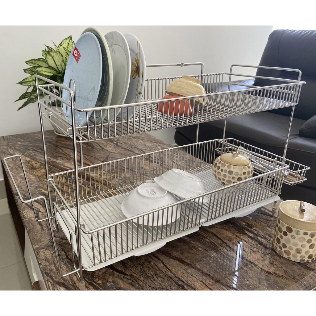 Kệ Chén Inox 304 Wide 99 Shelf 2 tầng