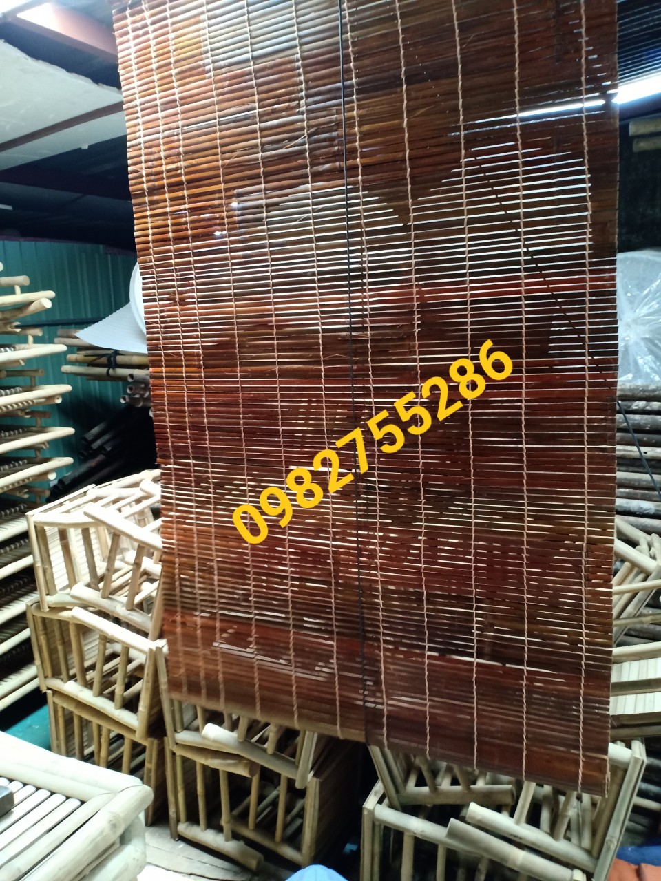 mành tre trúc, rèm sáo che nắng 1,5m * 3m