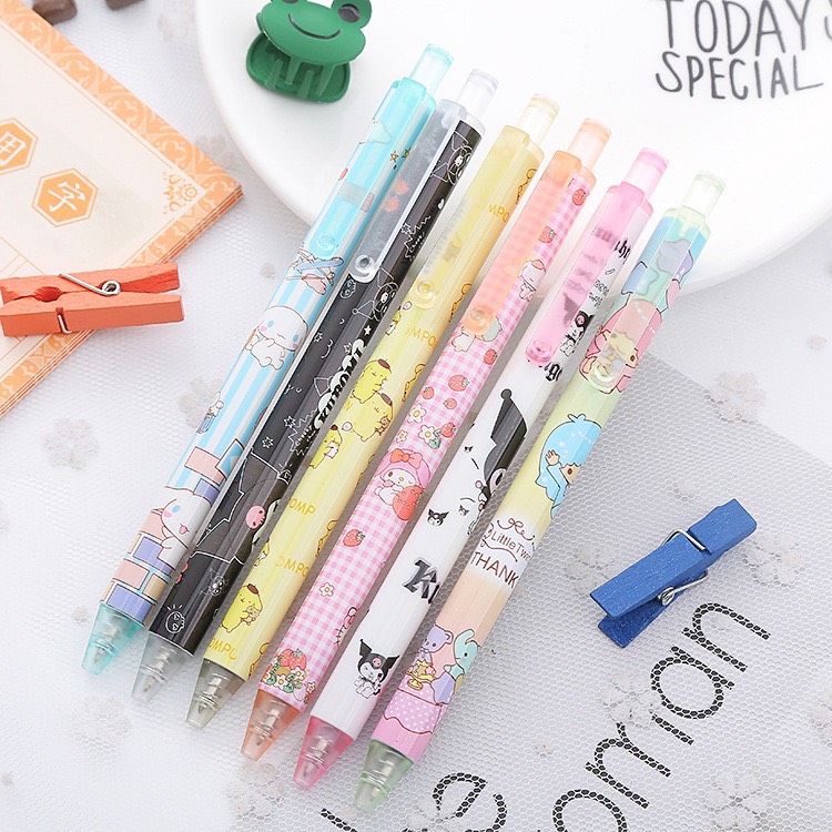Bút Bi Mực Nước Ngũ Sắc