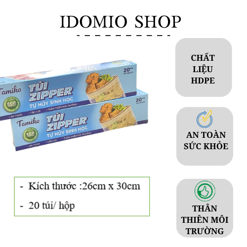 Túi đựng có khoá/ túi zip đựng thực phẩm size l