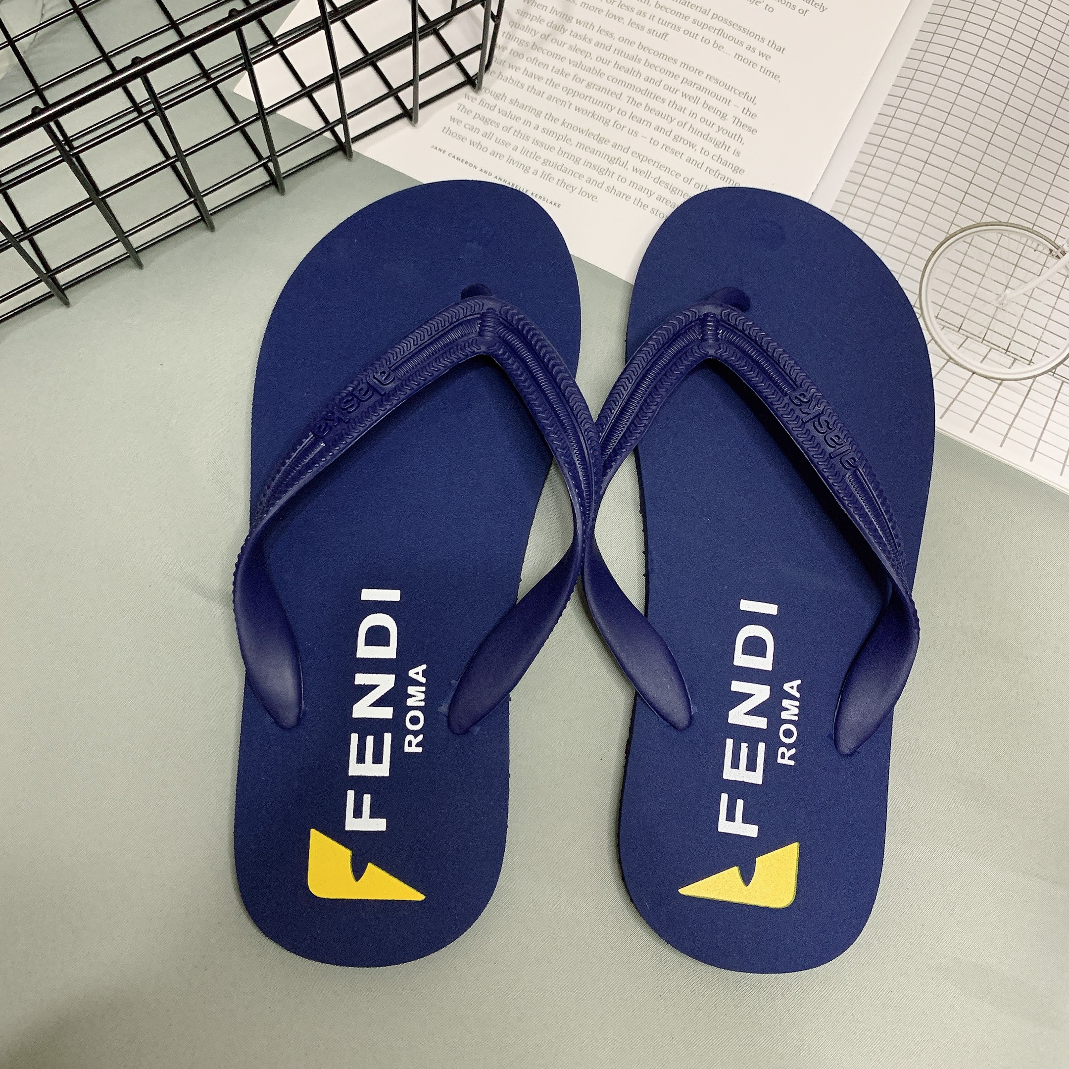 Dép kẹp xỏ ngón nam mắt cáo FD quai nhựa đế cao su siêu êm siêu bền iDÉP DL101