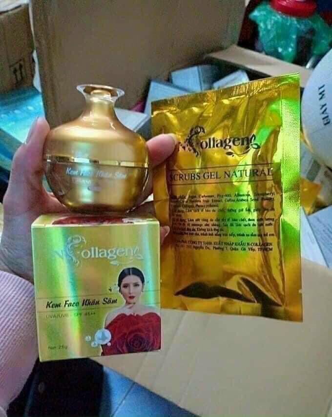 [ chính hãng] KEM FACE NHÂN SÂM N COLLAGEN 25gr