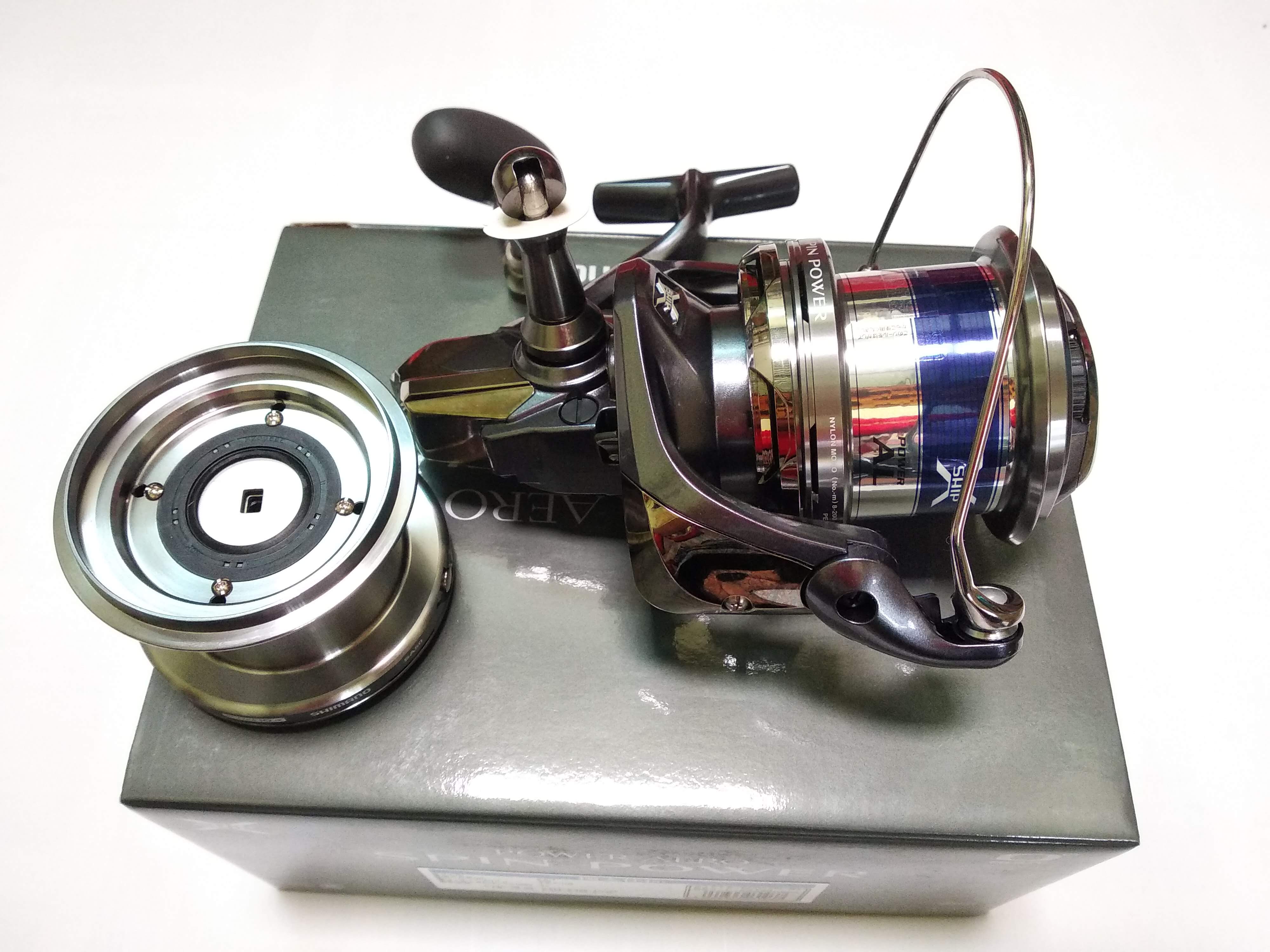 Máy Câu Cá Shimano Power Aero Spin Power Size 8 - Máy Đứng