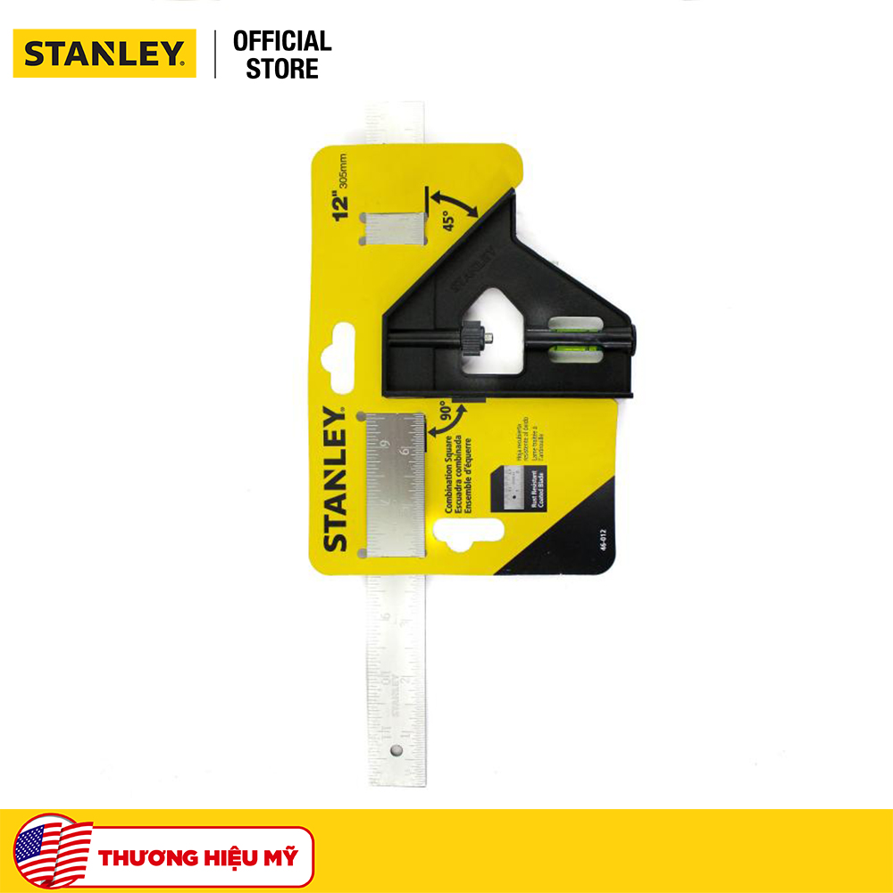 Thước eke thủy 12 inch cán nhựa Stanley 46-012