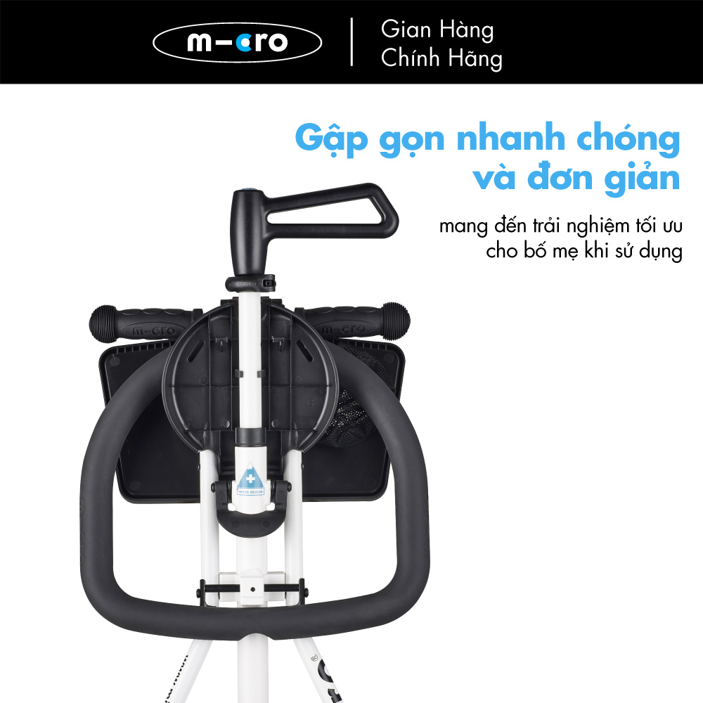 Xe đẩy gấp gọn cho bé Micro Trike Plus (phiên bản có vòng bảo vệ)