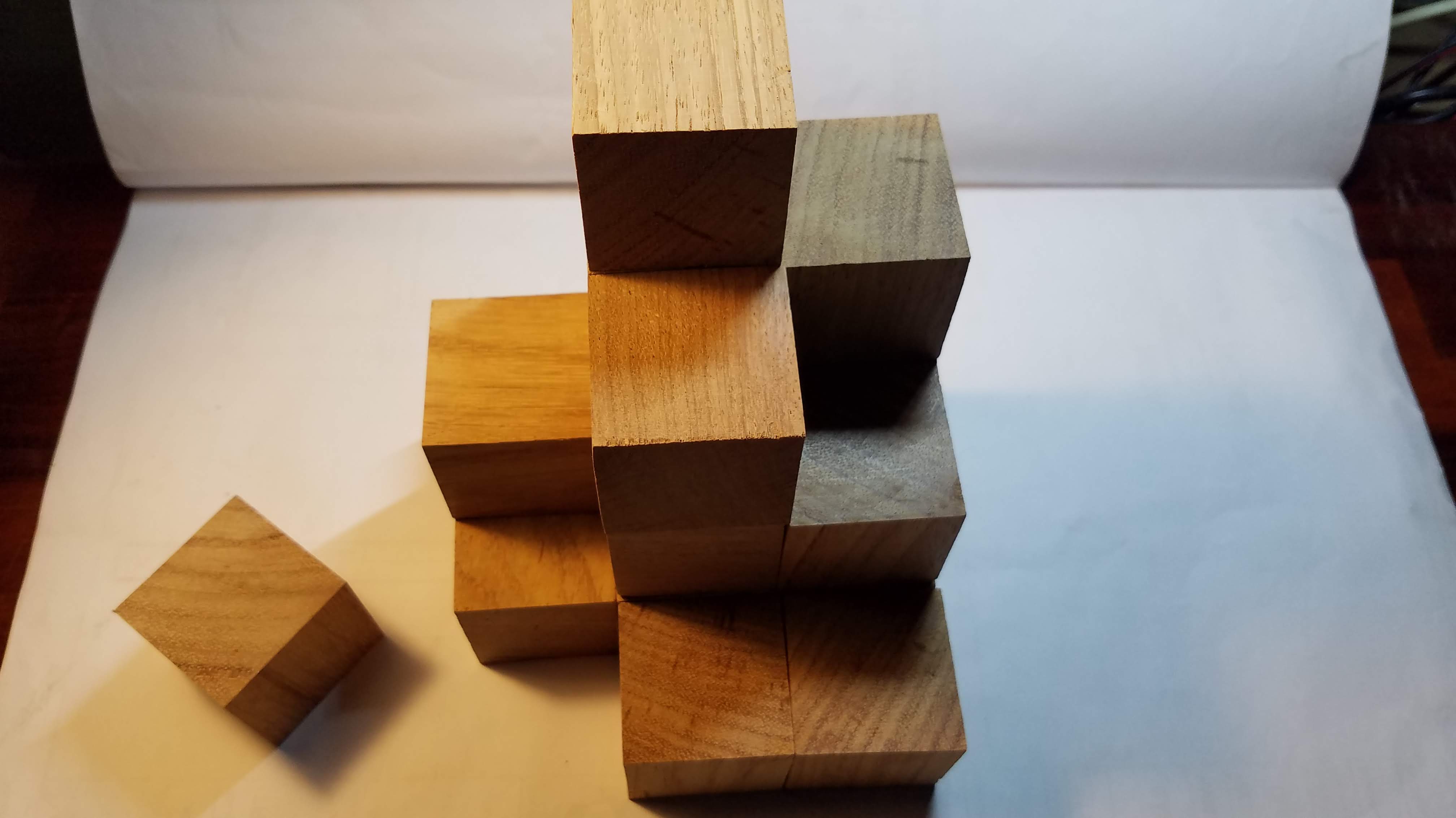 50 khối gỗ lập phương /cube 3 cm