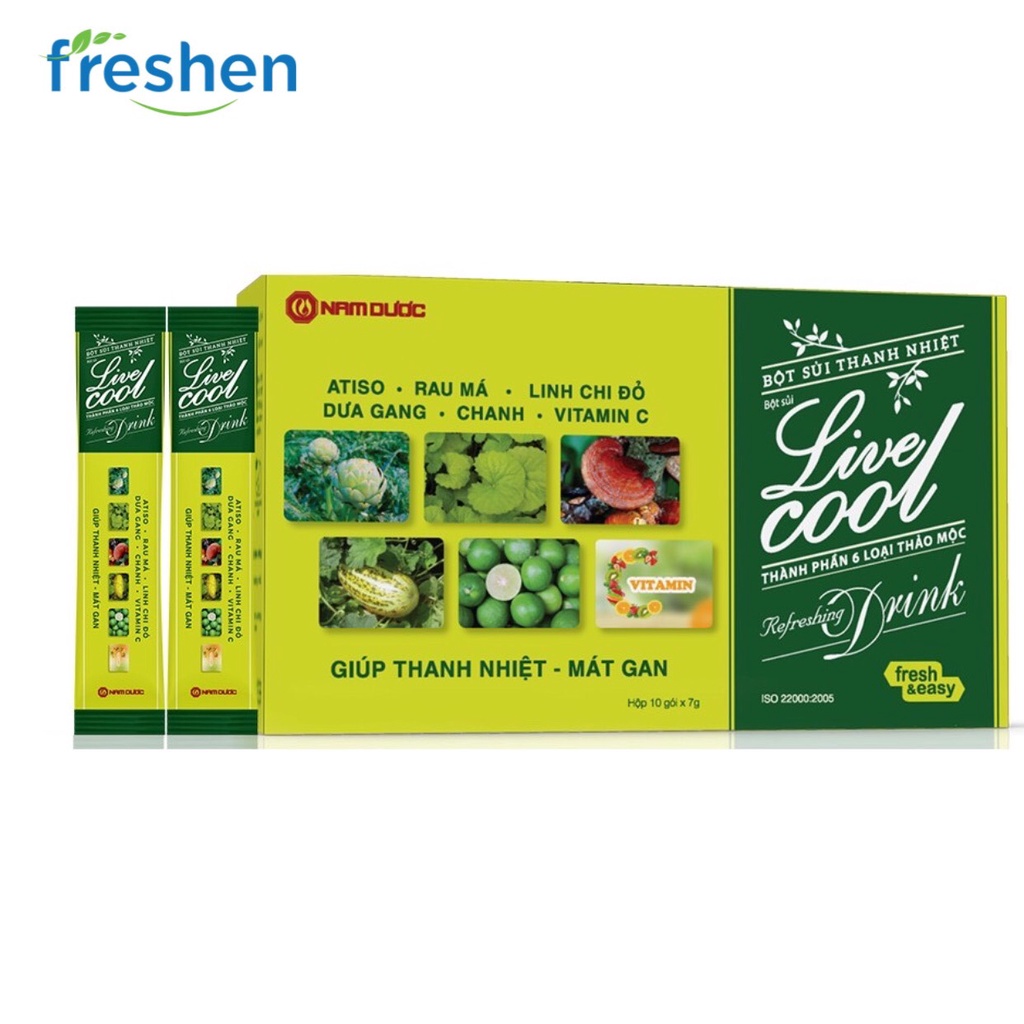[HCM]Bột Sủi Thanh Nhiệt Live Cool