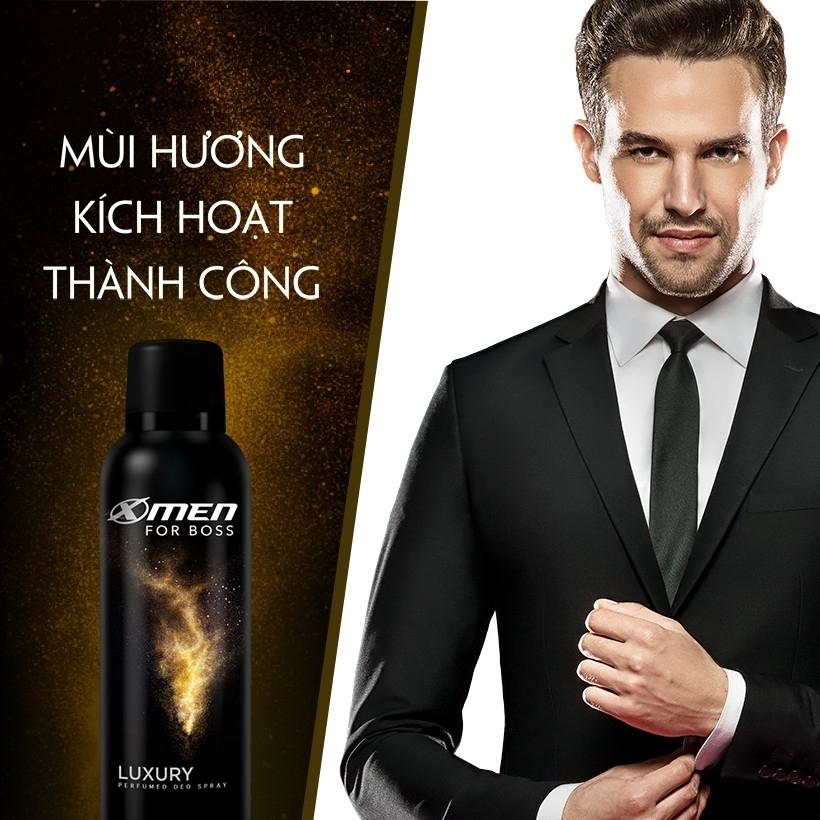 Xịt khử mùi men for boss Luxury chai 150ml
