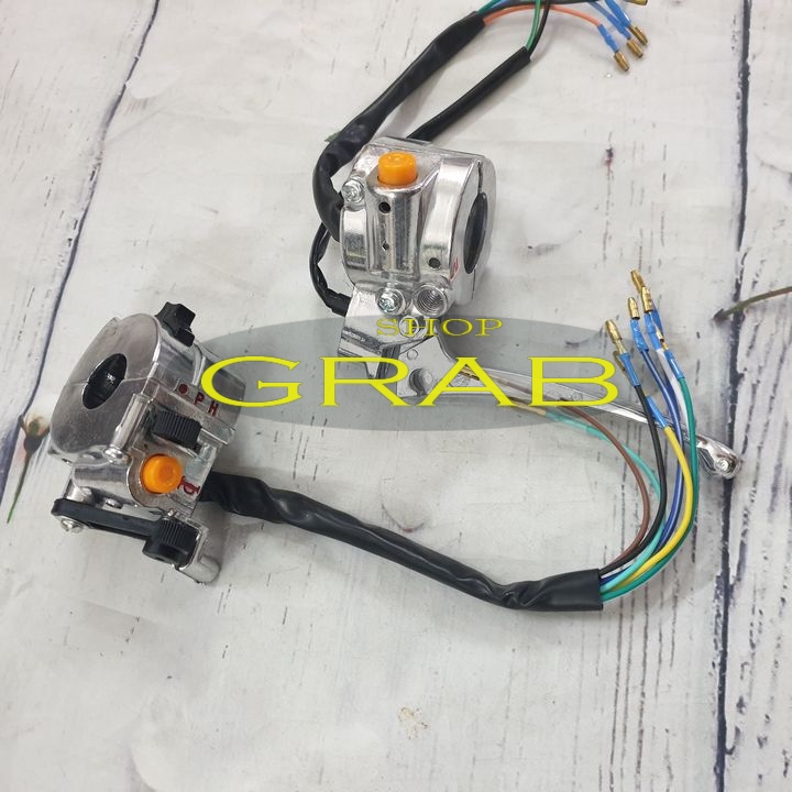 Bộ cùm công tắc xe CUB 82 ( 2 bên ) loại có đề