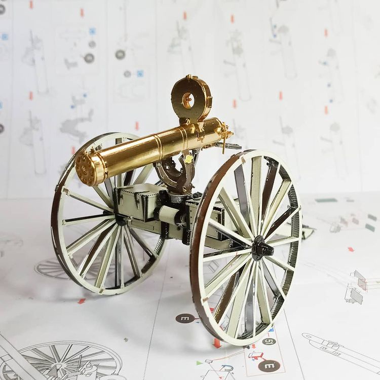 Mô Hình 3D Kim Loại Xe Gatling (chưa ráp)