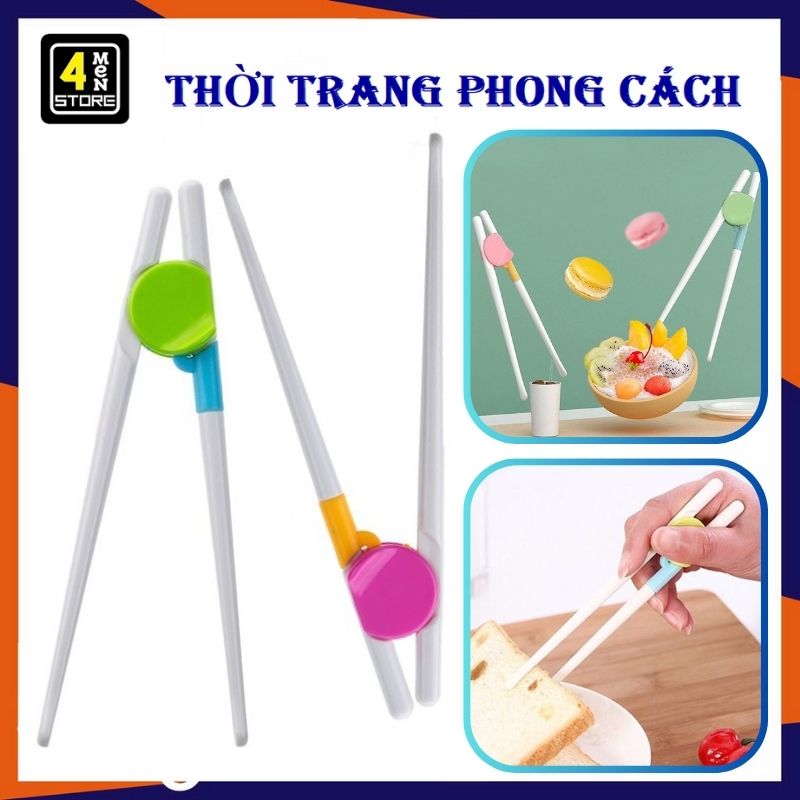 Đũa cho bé tập ăn - đũa tập gắp thức ăn cho bé - đũa tập ăn đồ cho bé - dụng cụ an dặm trẻ em nhựa pp cao cấp