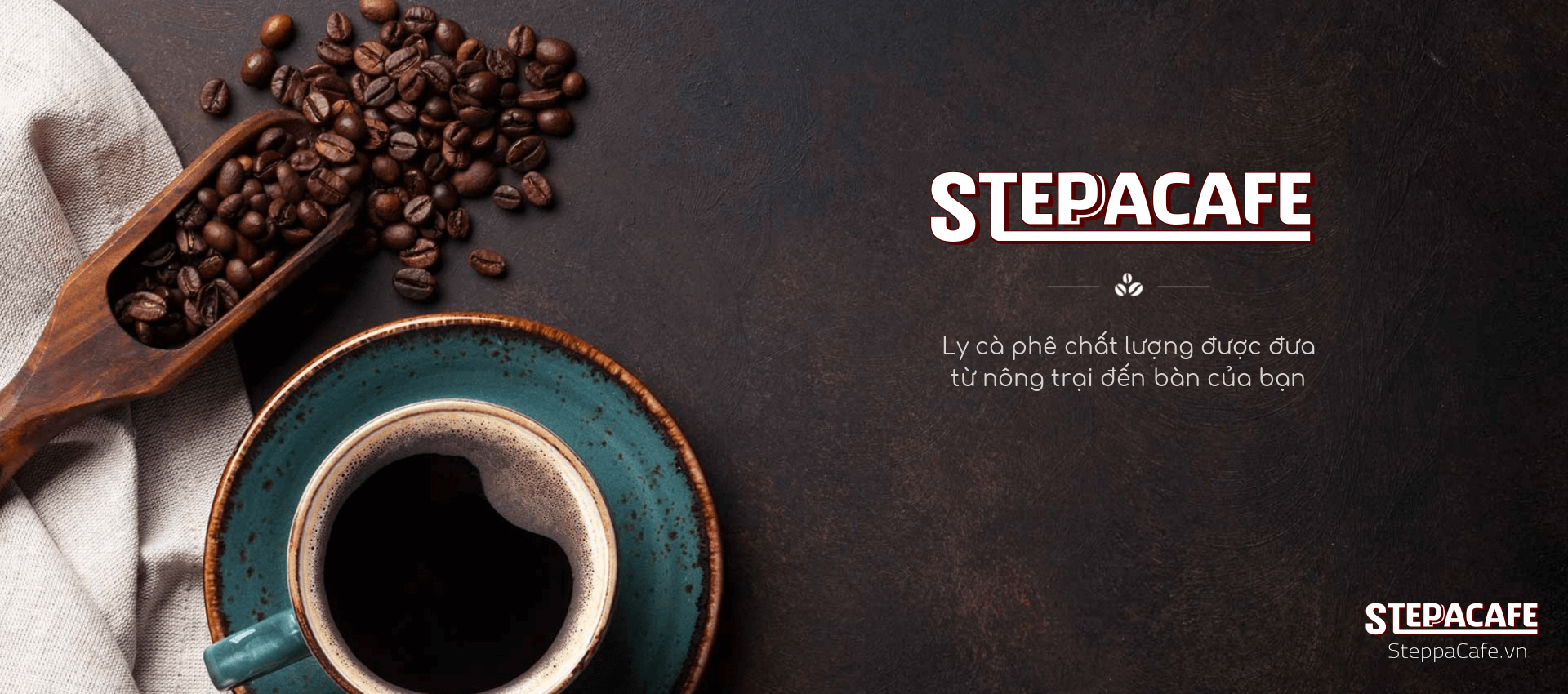 Cà phê Hạt Rang Robusta 500gr - SteppaCafe
