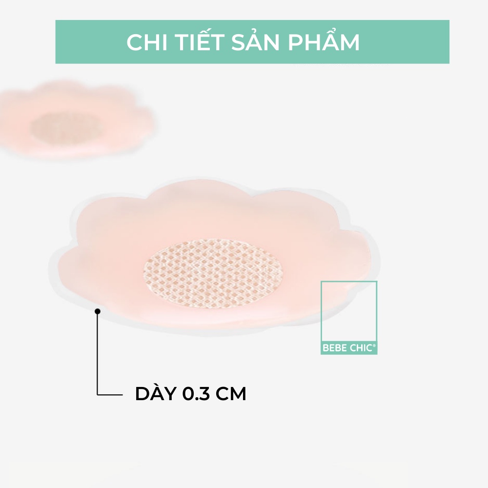 Cặp Miếng Dán Nâng Ngực Cao Cấp Tái Sử Dụng BEBE CHIC