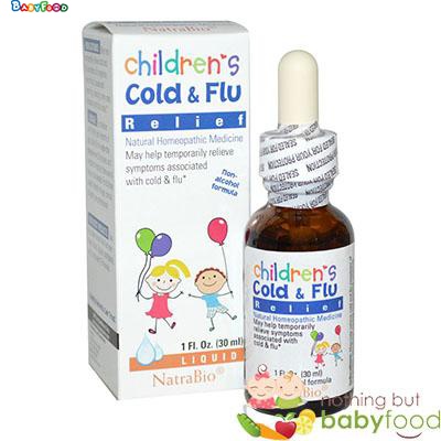 [HCM]Siro cảm cúm Cold & Flu NatraBio 30ml