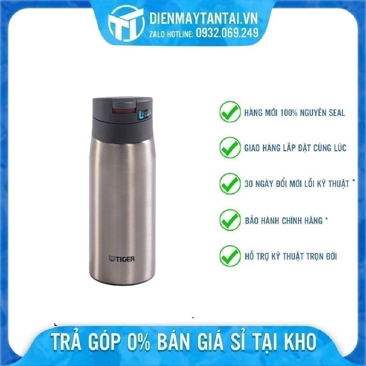 Mcx-a502-wr - bình giữ nhiệt inox 304 tiger mcx-a502-wr