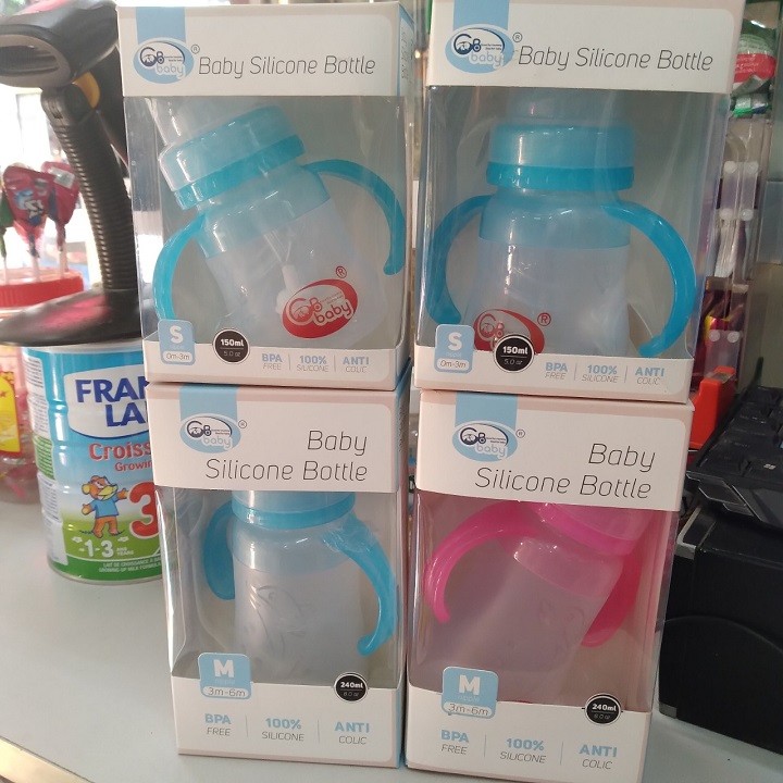 BÌNH GB BABY SILICON 2 IN 1 - CBA-BS-10