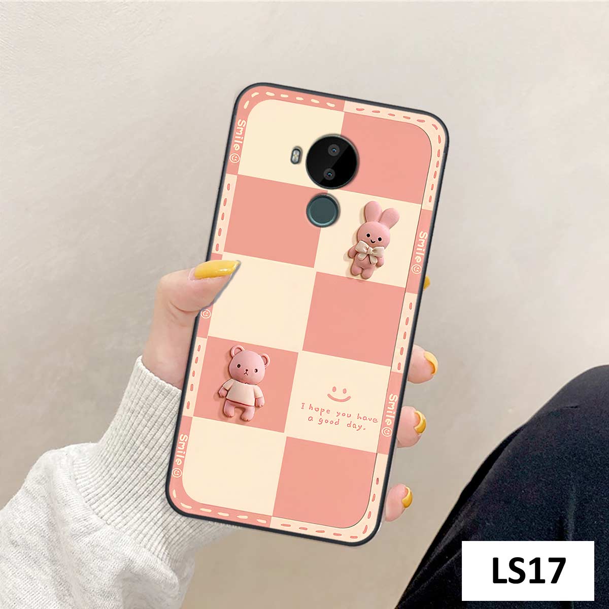 Ốp lưng điện thoại Nokia C30 in hình gấu, kẹo dễ thương cute, phong cách độc lạ, vỏ ốp lưng cao cấp thời trang rẻ bền đẹp