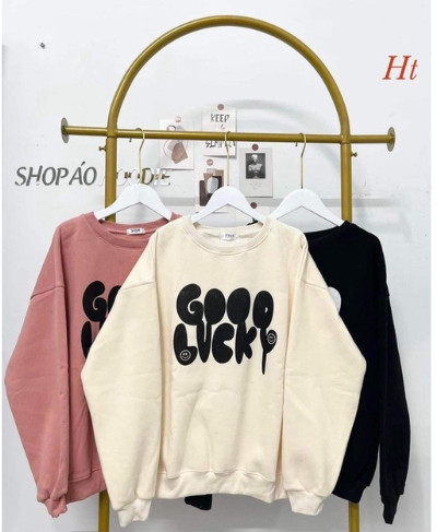 Áo nỉ bo cotton GOOD LUCKY HT12